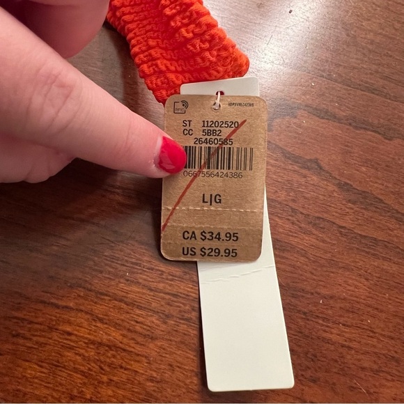 Women’s new VS PINK Orange high rise bikini bottoms size Large L - Picture 3 of 5